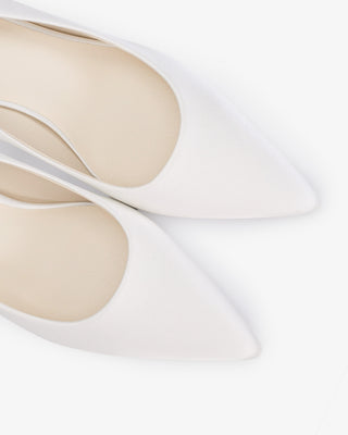 Satin Pointy Toe Wedding Flats, Women Shoes