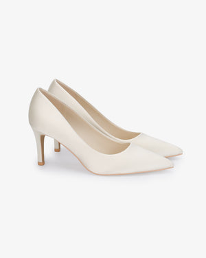 Satin Pointy Toe Wedding Pumps