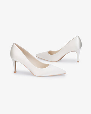 Satin Pointy Toe Wedding PumpsWomen Shoes