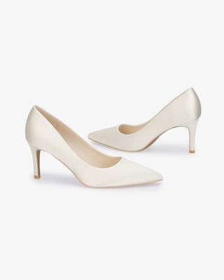 Satin Pointy Toe Wedding PumpsWomen Shoes