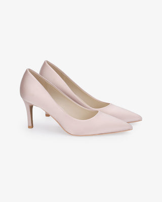 Satin Pointy Toe Evening PumpsWomen Shoes
