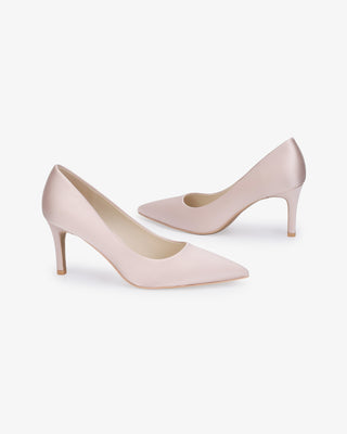 Satin Pointy Toe Evening PumpsWomen Shoes