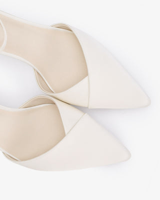 Satin Pointy Toe Low Block Heels Wedding ShoesWomen Shoes