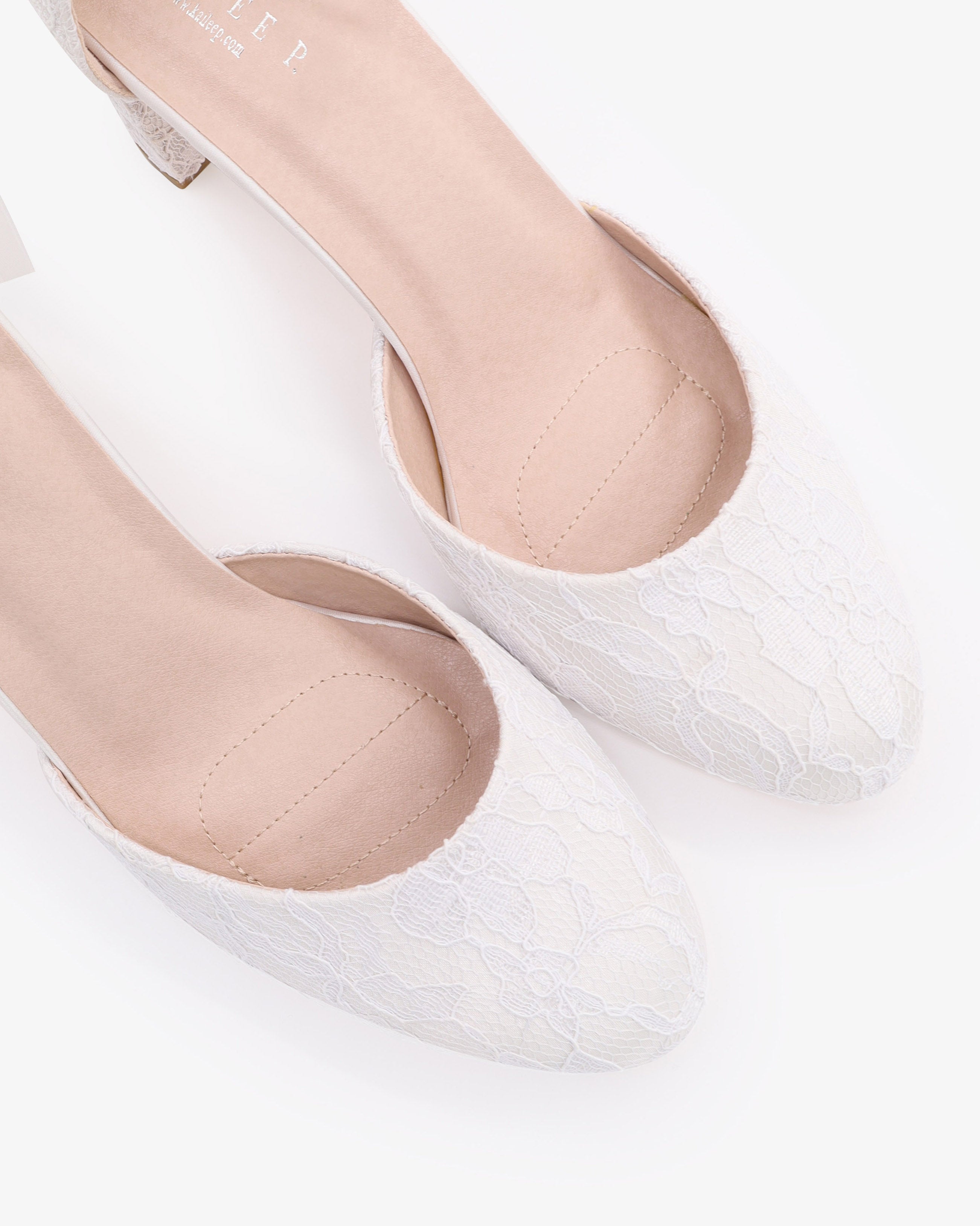 Lace Block Heel with Amaryllis Crystal Strap, Bridal Shoes Lace Block Heel with Amaryllis Crystal Strap, Bridal Shoes