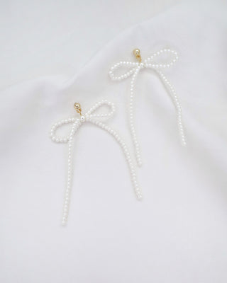Pearl Bow Earring