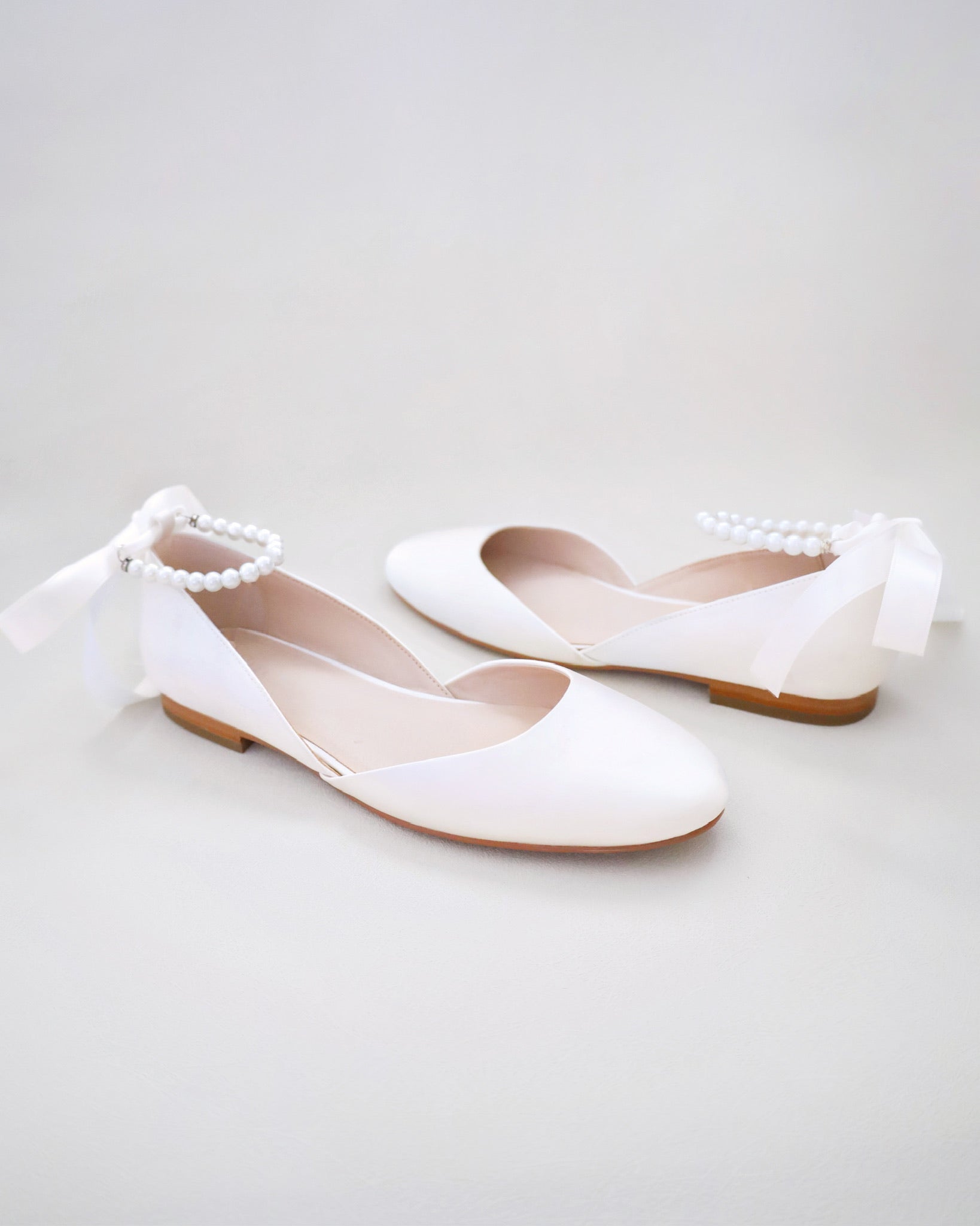 Bride Fold Away Flats White Bride Bridesmaid Fold Up Ballet Flats