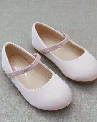 Satin Mary Jane Flats
