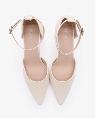 White Satin Wedding Heels