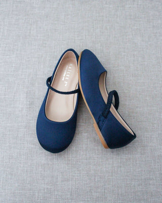 Satin Mary Jane Flats