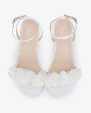 white flat dress sandals Perfect Bridal Claire Ivory Satin Pearl (Wide Fit) jeans or leggings Anuyalue Women's Wedding Flat Sandals,