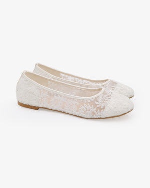 Crochet Lace Ballet Flats