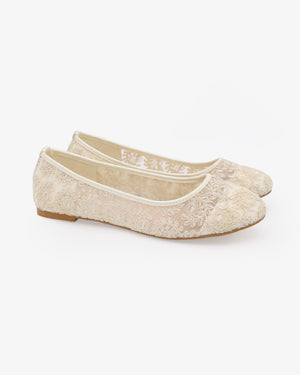 Crochet Lace Ballet Flats