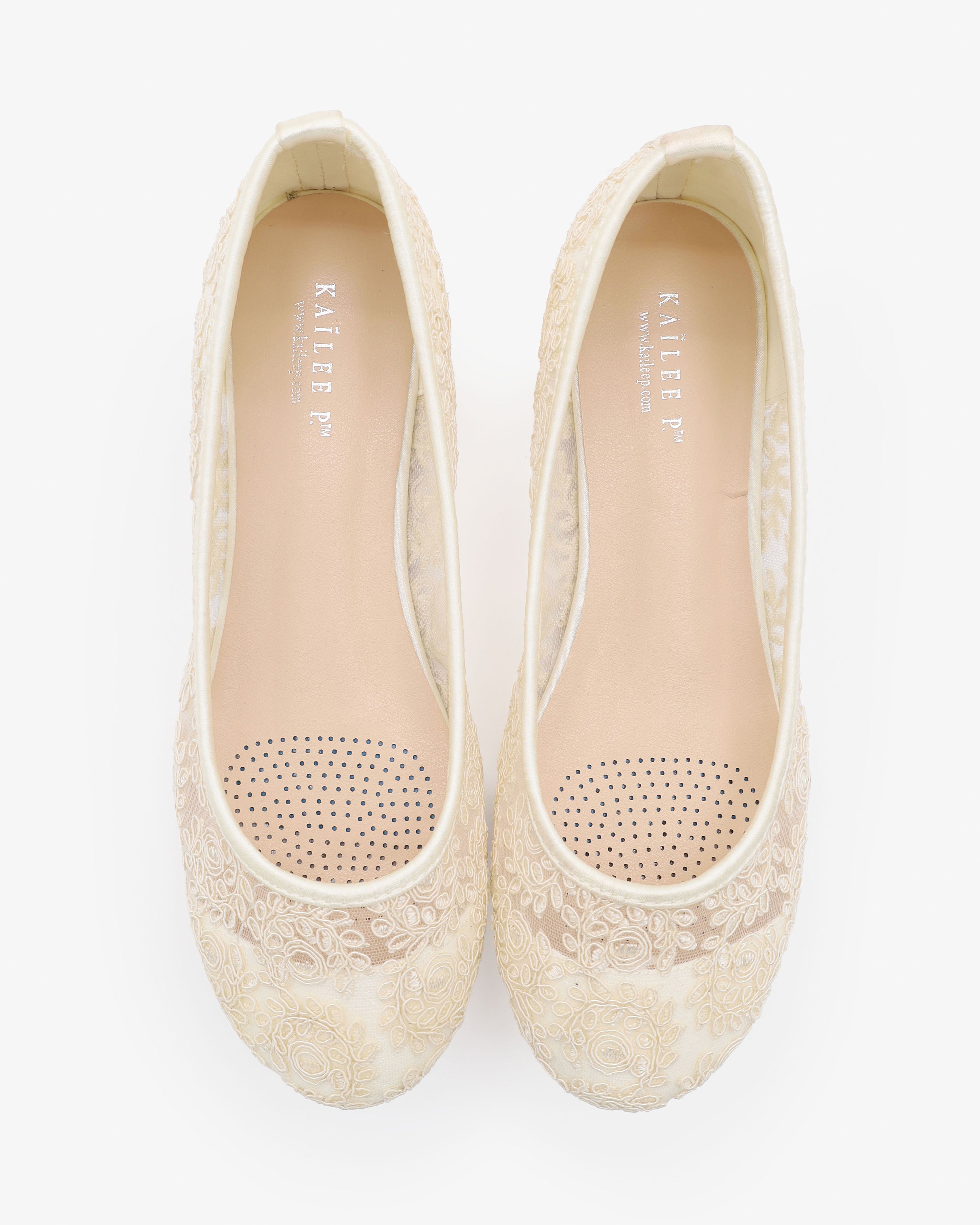 womens ivory flat dress shoes Shoes Wedding Flats Dress Lace Bridal S Ballet White Womens Pointy Head Lightweight Flat Bottom