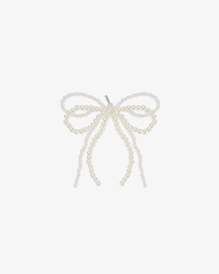 Double Pearl Bows Shoe Charms