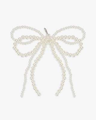 Double Pearl Bows Shoe Charms