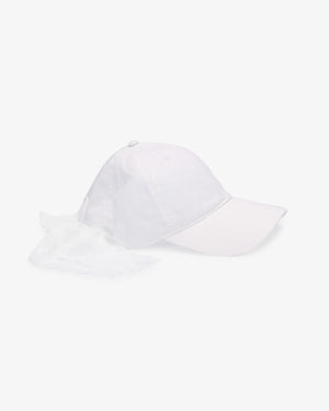 Bridal Cap with Lace Ribbon Tie