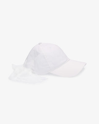 Bridal Cap with Lace Ribbon TieHat