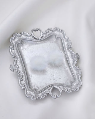 Faux Fur Puff Earring