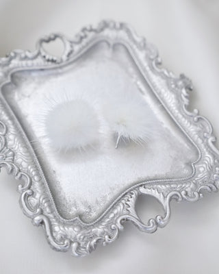 Faux Fur Puff Earring