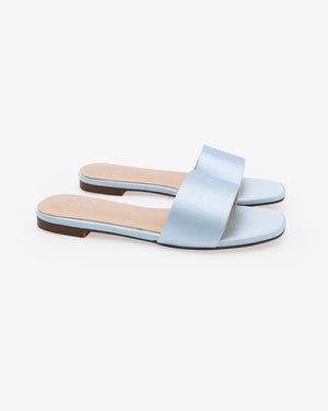 Satin Slip on Sandals