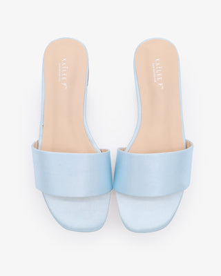 Satin Slip on Sandals
