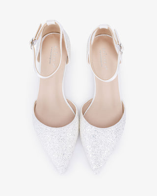 Rock Glitter Ankle Strap Flats