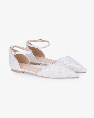 Rock Glitter Ankle Strap Flats