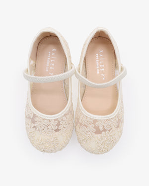 Crochet Lace Mary Jane Flats