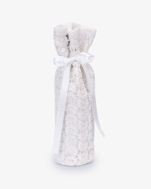 Crochet Lace Wedding Wine Bag