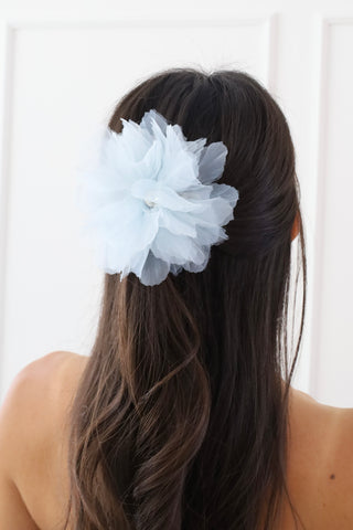 Large Ophelia Flower Hair Barrette with RhinestoneHair Clips
