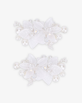 Frosted Bloom Shoe Clips