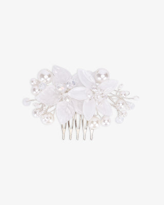 Frosted Bloom Hair Clips
