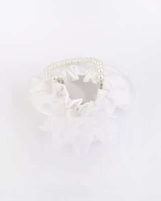Cleo Pearl Satin Mini Pouch with Ophelia Flowers