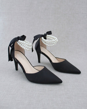 Trinity Pearl Wrap Evening Shoes