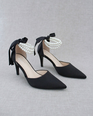Trinity Pearl Wrap Evening Shoes