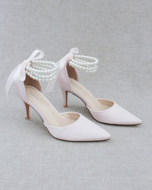 Trinity Pearl Wrap Evening Shoes