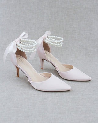 Trinity Pearl Wrap Evening Shoes