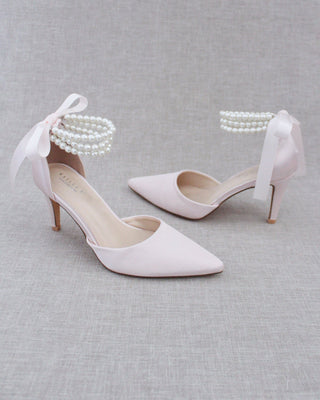 Trinity Pearl Wrap Evening Shoes