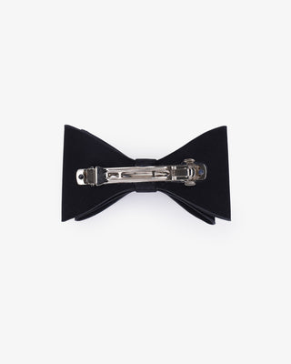 Satin Tuxie Bow Barrette