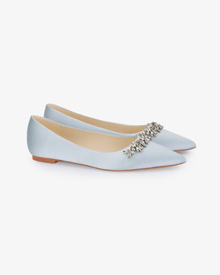 Wedding Flats with Floral Rhinestones DetailsWomen Shoes