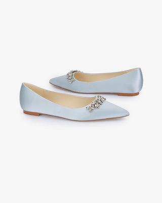 Wedding Flats with Floral Rhinestones DetailsWomen Shoes