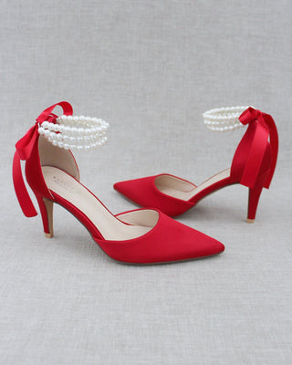 Trinity Pearl Wrap Evening Shoes