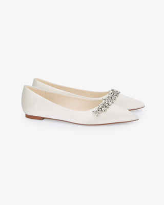 Wedding Flats with Floral Rhinestones DetailsWomen Shoes
