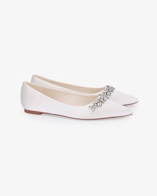 Wedding Flats with Floral Rhinestones DetailsWomen Shoes
