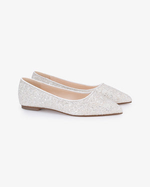 Pointy Toe Glitter Flats