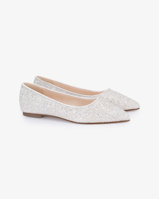 Pointy Toe Glitter FlatsWomen Shoes
