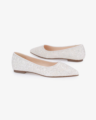 Pointy Toe Glitter FlatsWomen Shoes