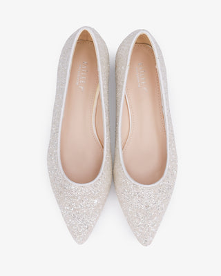 Pointy Toe Glitter FlatsWomen Shoes