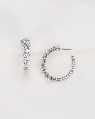 Pearl Starlight Hoops Earring