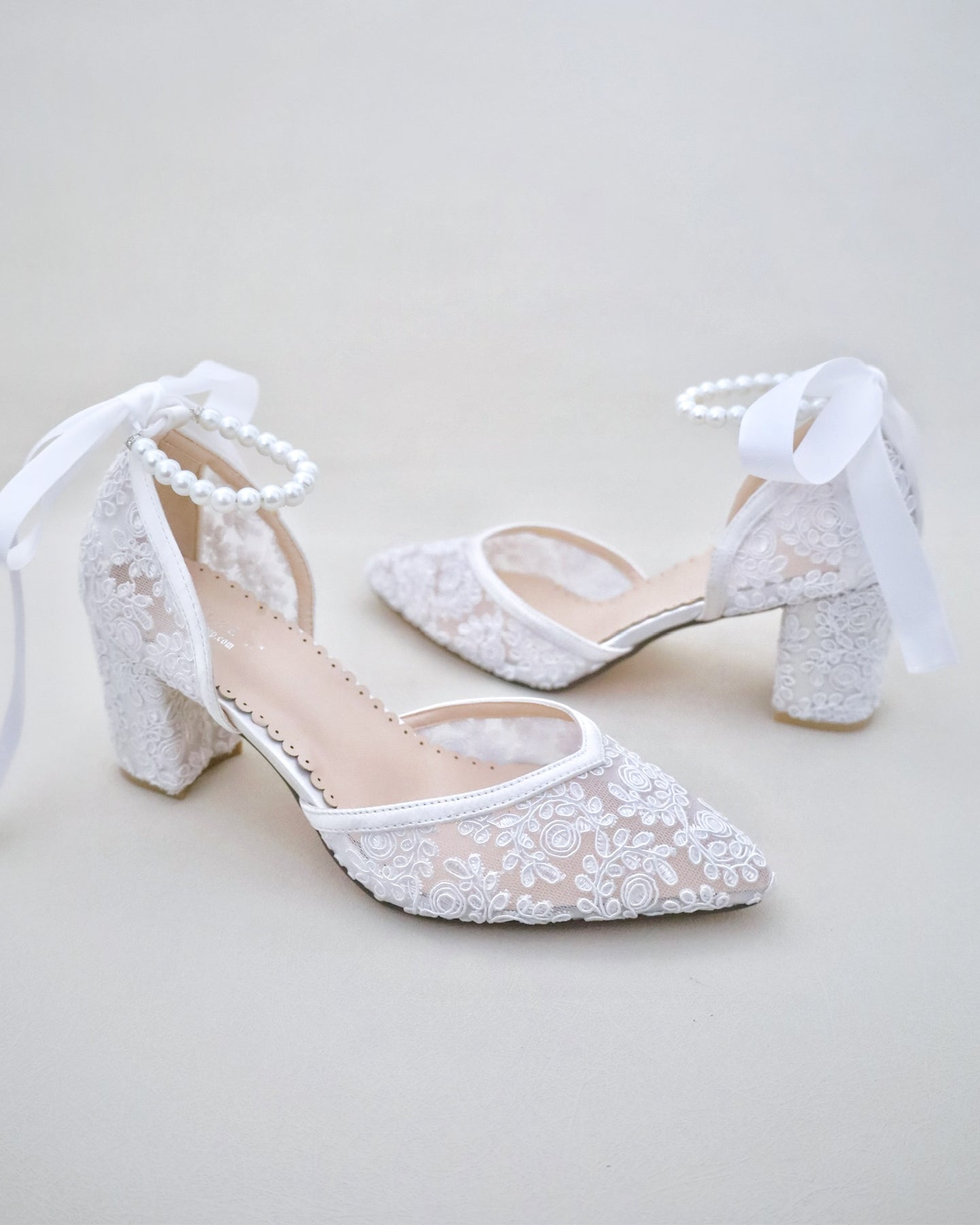 Wedding block best sale heels